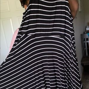 Torrid Knit black and White Skater Dress